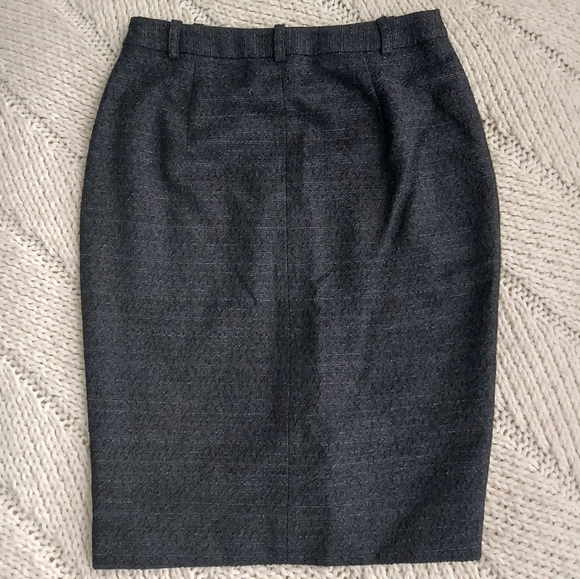CLASSIQUES ENTIER Tweed Front Slit Pencil Skirt - 6 - Picture 5 of 7